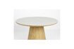 Miniature Table de repas ronde en bois beige Almira 5