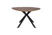 Miniature Table de repas ronde en bois beige Chase 1