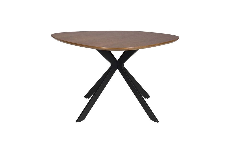Table de repas ronde en bois beige Chase White Label