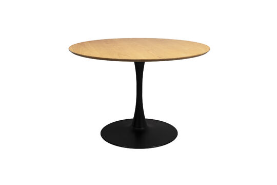 Voir la fiche produit table de repas ronde en bois beige Raku Table de repas ronde en bois beige Raku