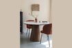 Miniature Table de repas ronde en bois marron Almira 2