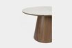 Miniature Table de repas ronde en bois marron Almira 4