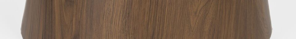 Mise en avant matière Table de repas ronde en bois marron Almira