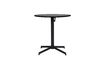 Miniature Table de repas ronde en fer noir Helo 1