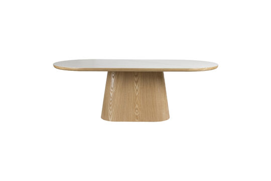 Table de salle à manger ovale 180 cm en chêne et pierre frittée Almira Détouré