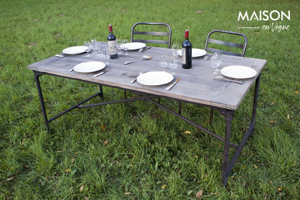 Table de tapissier en orme ancien Chehoma