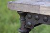 Miniature Table de tapissier en orme ancien 3