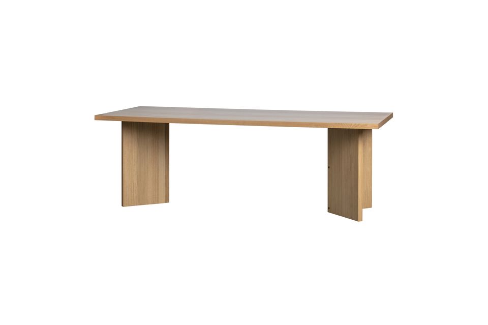 Le pied de table de dimension de H 75 x L 220 x P 90 cm