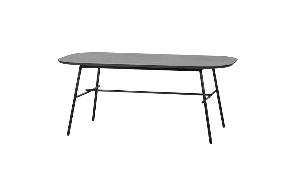 Table en bois de manguier et métal noir Elegance Vtwonen
