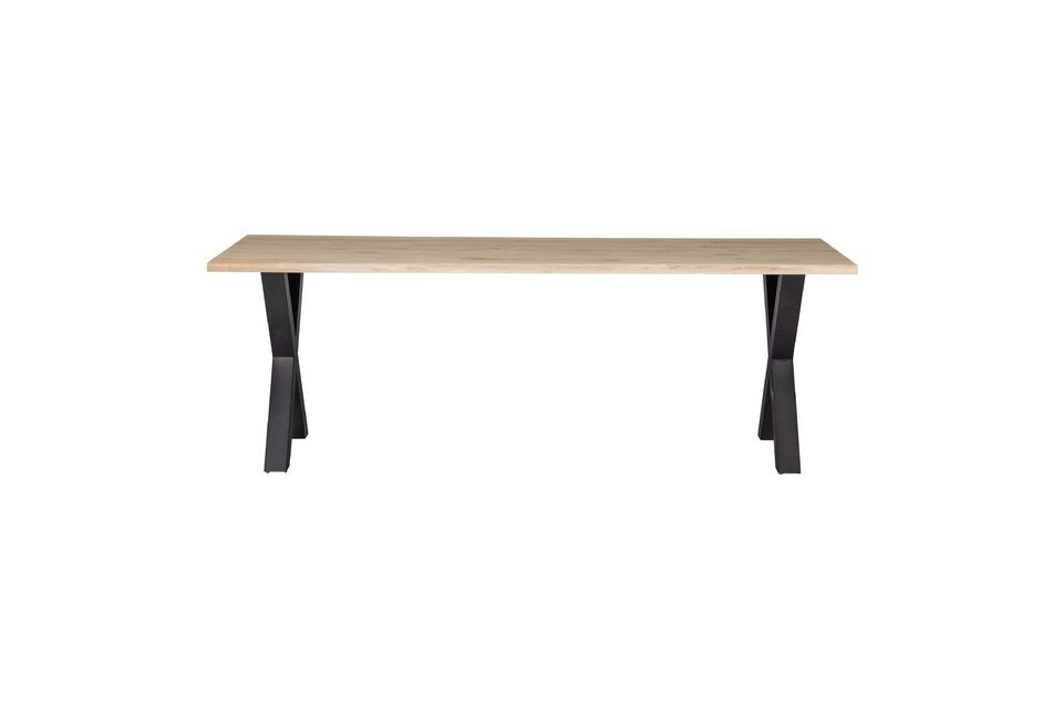 Table en chêne massif beige Tablo Woood