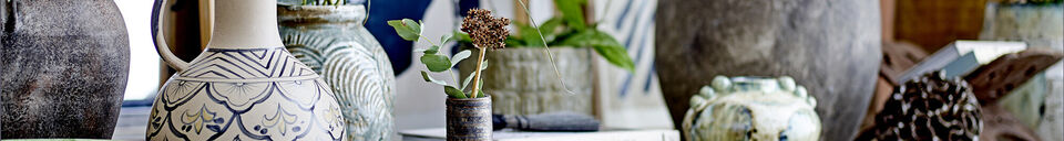 Material Details Table lamp D44xH62 cm in grey stoneware Isabelle