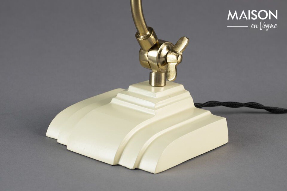 The sleek design and soft color of the Gaia lamp add a touch of serenity to your home decor