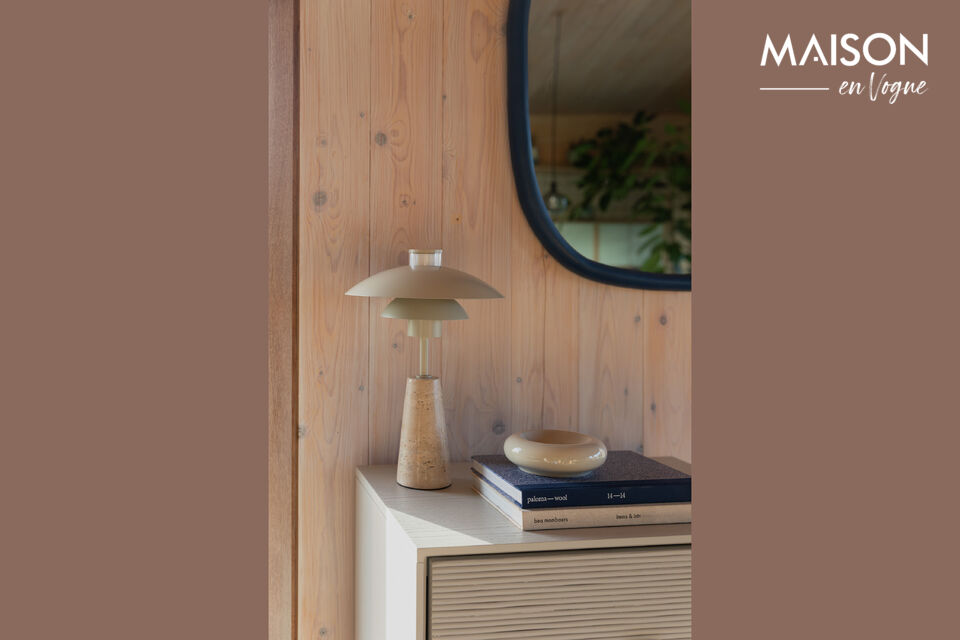 Table lamp in beige travertine Cole - 9