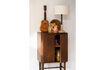 Miniature Table lamp in beige travertine Jackon 8
