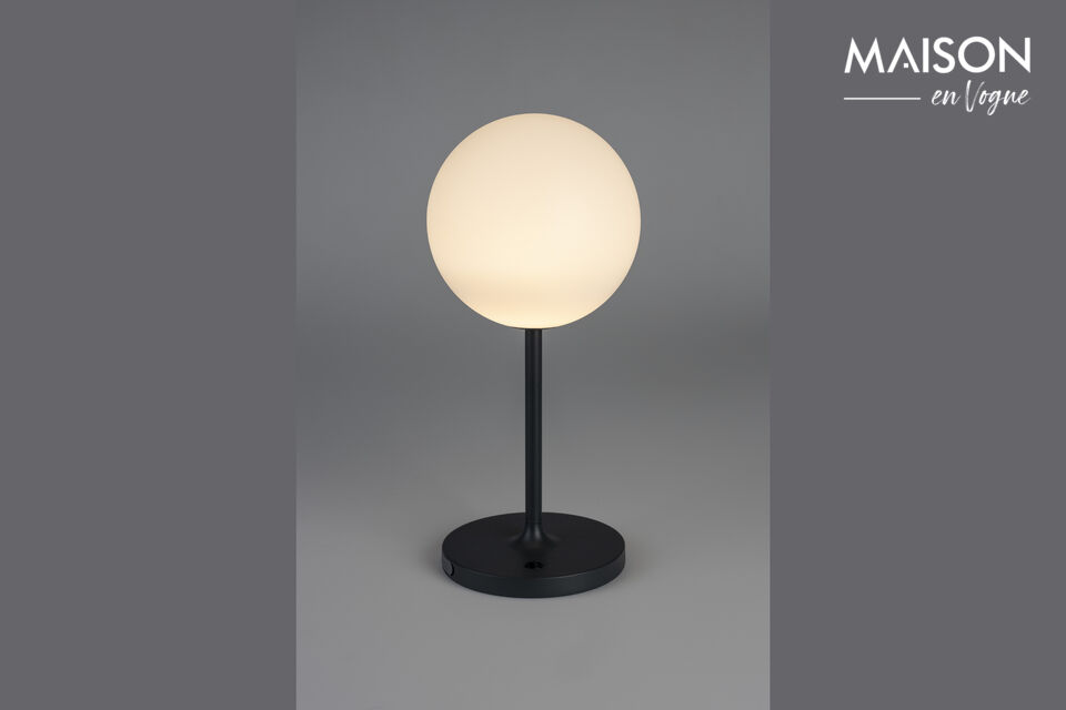 Table lamp in blue plastic Hub White Label