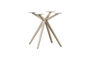 Miniature Table Leg Holland Cross Metal Dakar Grey Tablo Clipped