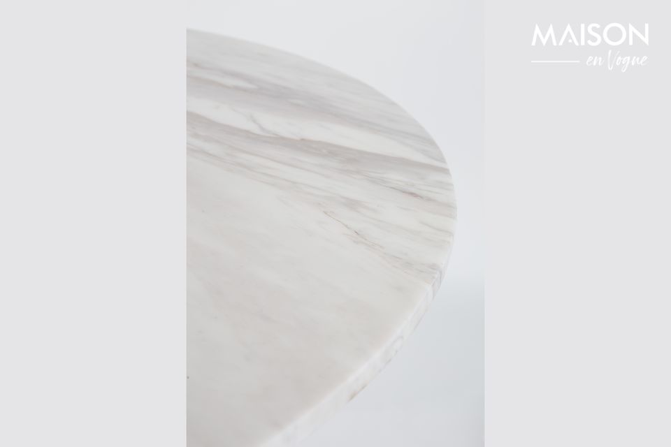 Table Marble King 90' noire - 9