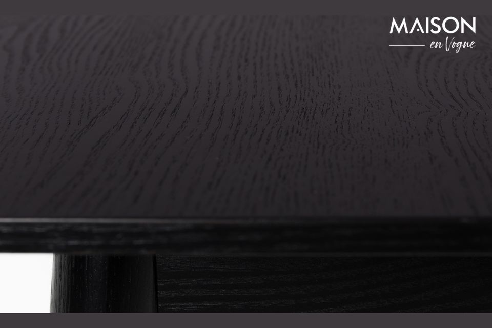 Table noire à rallonge 120-162cm Glimps - 10