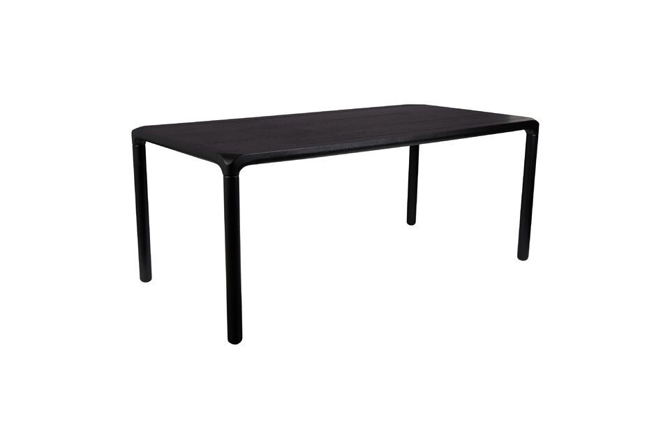 Table noire en bois Storm 180X90 - 9