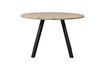 Miniature Table Ø120 en chêne massif beige avec pieds carré Tablo 4