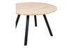 Miniature Table Ø120 en chêne massif beige avec pieds carré Tablo 5