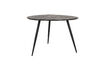 Miniature Table ronde de repas en teck brun Webster 1