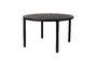 Miniature Table ronde en bois noir Storm D128 Détouré