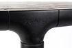 Miniature Table ronde en bois noir Storm D128 9