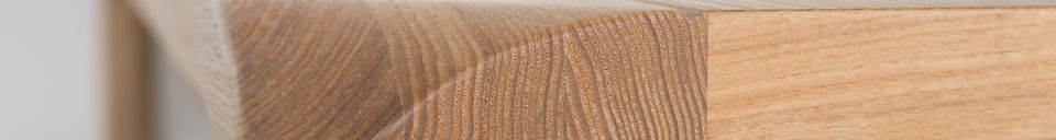 Mise en avant matière Table Storm 180X90 naturelle