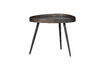 Miniature Tables d'appoint Lot de 2 Bois et Métal Bronze Antique Crude 6