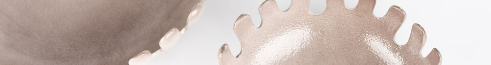 Materialbeschreibung Tablett Onda Taupe 2er Set