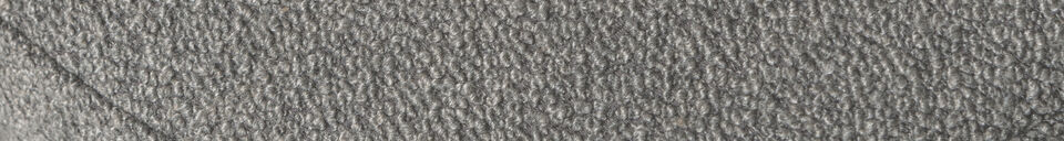 Mise en avant matière Tabouret bouclé gris LOFTY