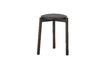 Miniature Tabouret brun en chêne Gil 4