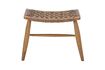 Miniature Tabouret brun en cuir Chester 1