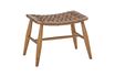 Miniature Tabouret brun en cuir Chester 7