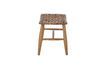 Miniature Tabouret brun en cuir Chester 8
