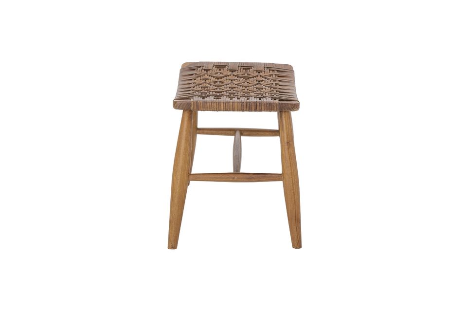 Tabouret brun en cuir Chester - 6