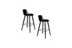 Miniature Tabouret de bar 76 cm en plastique noir Albert Kuip 9