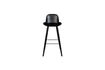 Miniature Tabouret de bar 76 cm en plastique noir Albert Kuip 5
