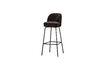 Miniature Tabouret de bar 80 cm chenille 3D brun foncé Vogue 1