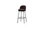 Miniature Tabouret de bar 80 cm chenille 3D brun foncé Vogue Détouré