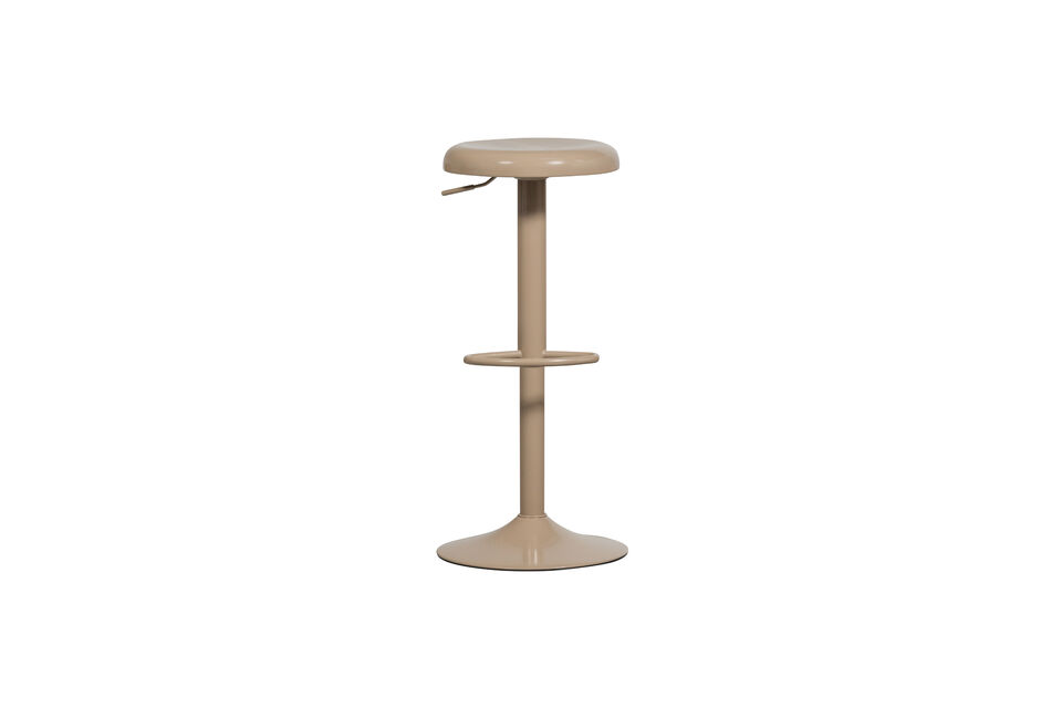 Tabouret de bar robuste Isaac Hauteur réglable Repose-pieds inclus H 81 cm x L 39 cm x P 39 cm  Ce