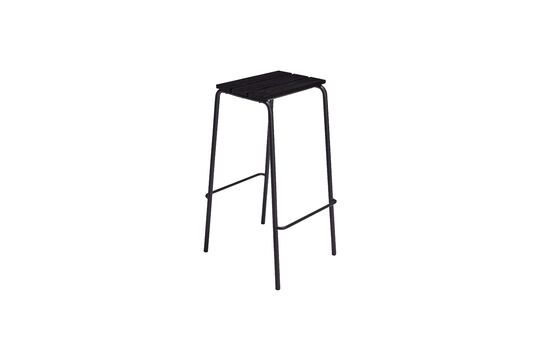 Tabouret de bar en bois de frêne noir Stilt Détouré