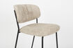 Miniature Tabouret de bar en bouclé beige et noir Jolien 7
