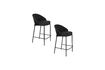 Miniature Tabouret de bar en bouclé noir Rodin 8