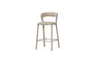 Miniature Tabouret de bar en tissu sable Noble 1