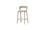 Miniature Tabouret de bar en tissu sable Noble Détouré