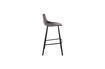 Miniature Tabouret de bar Franky en velours gris 11