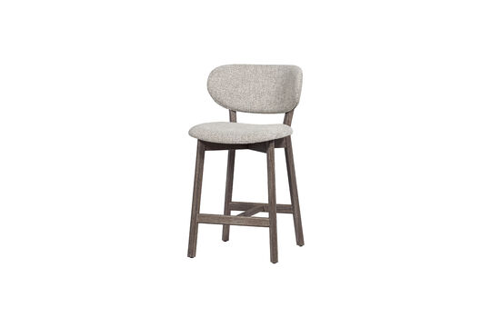 Tabouret de bar H94 cm chêne et tissu marron UDAR Détouré