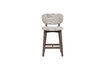 Miniature Tabouret de bar H94 cm chêne et tissu marron UDAR 3